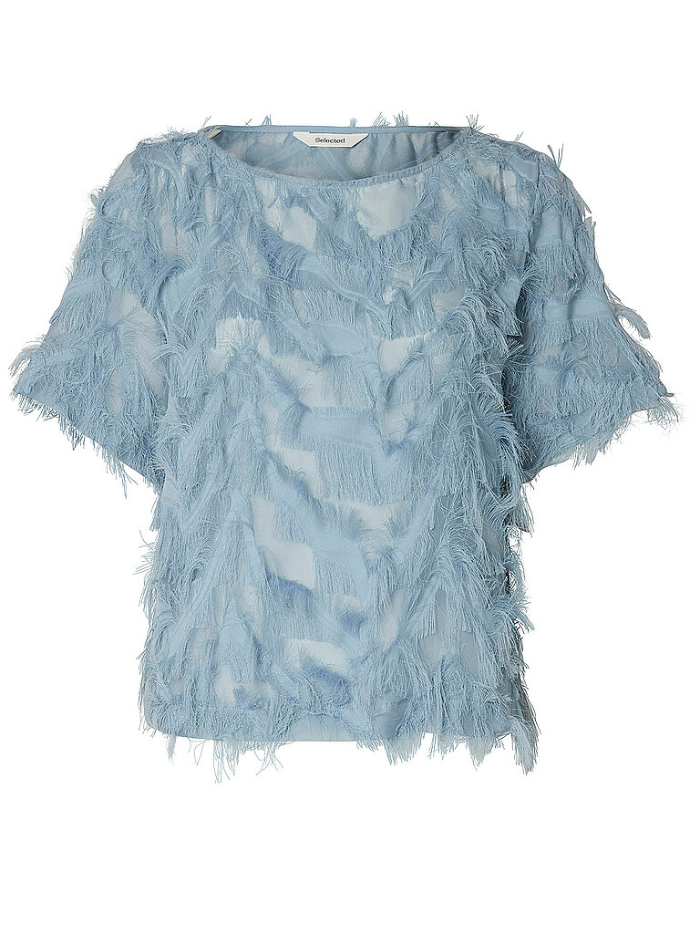 SELECTED FEMME Blusenshirt SLFMYLINE blau | 38