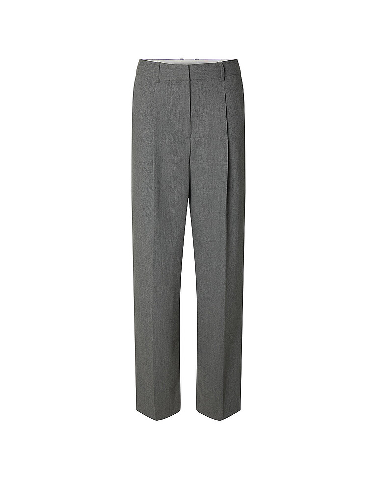 SELECTED FEMME Marlenehose SLWWIDE MARA grau | 40/L32