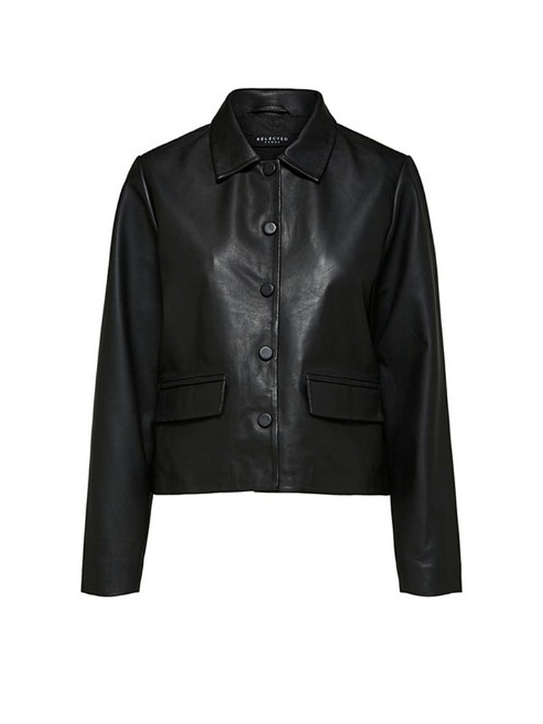 SELECTED FEMME Lederjacke  SLFLOVI  schwarz | 34