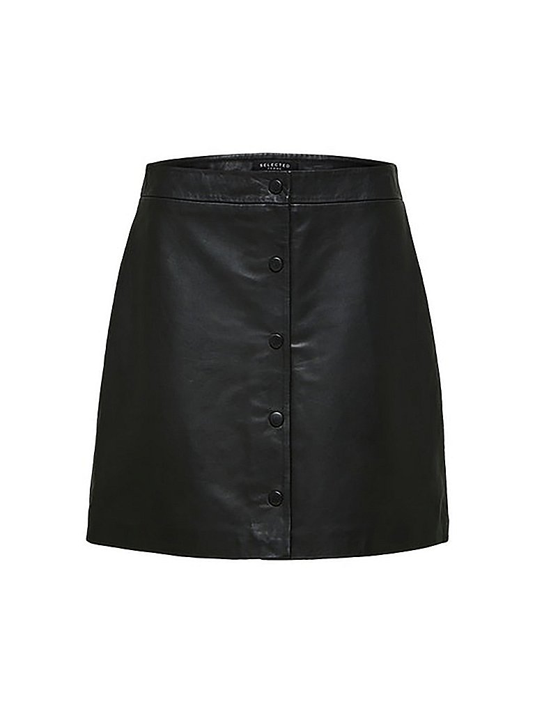 SELECTED FEMME Lederrock  SLFALLY  schwarz | 34