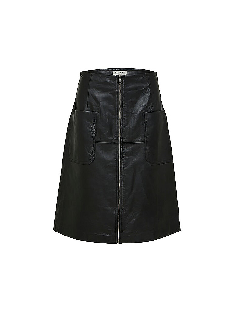 SELECTED FEMME Ledertock  SLFSVAN  schwarz | 34