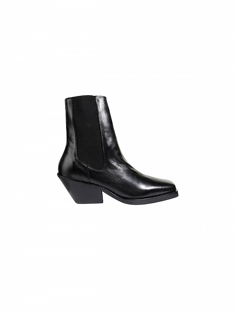 SELECTED FEMME Lederstiefelette schwarz | 36