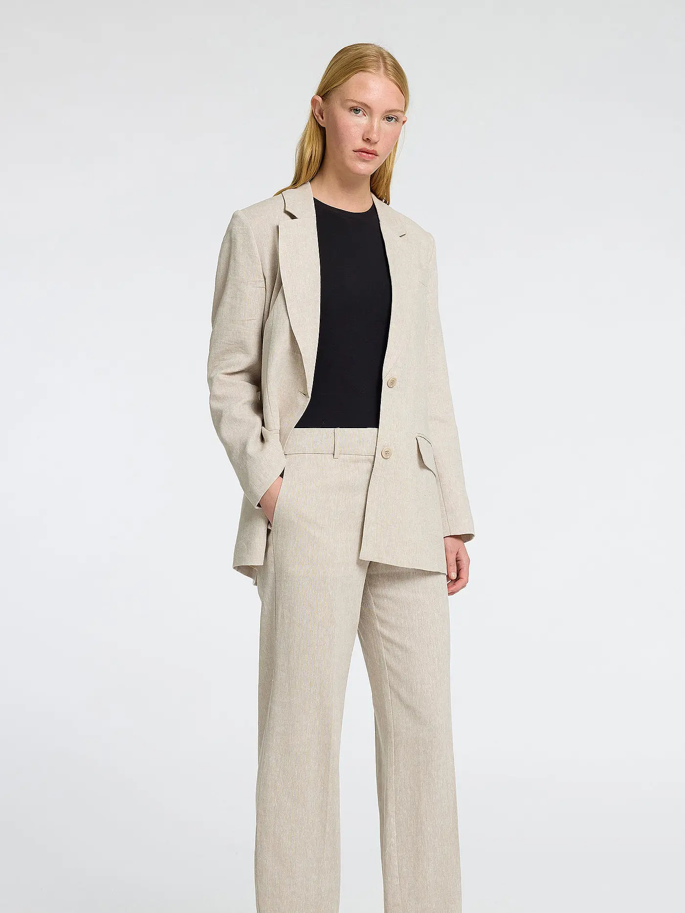 SELECTED FEMME | Blazer Relaxed Fit SLFTANIA-RITA | beige
