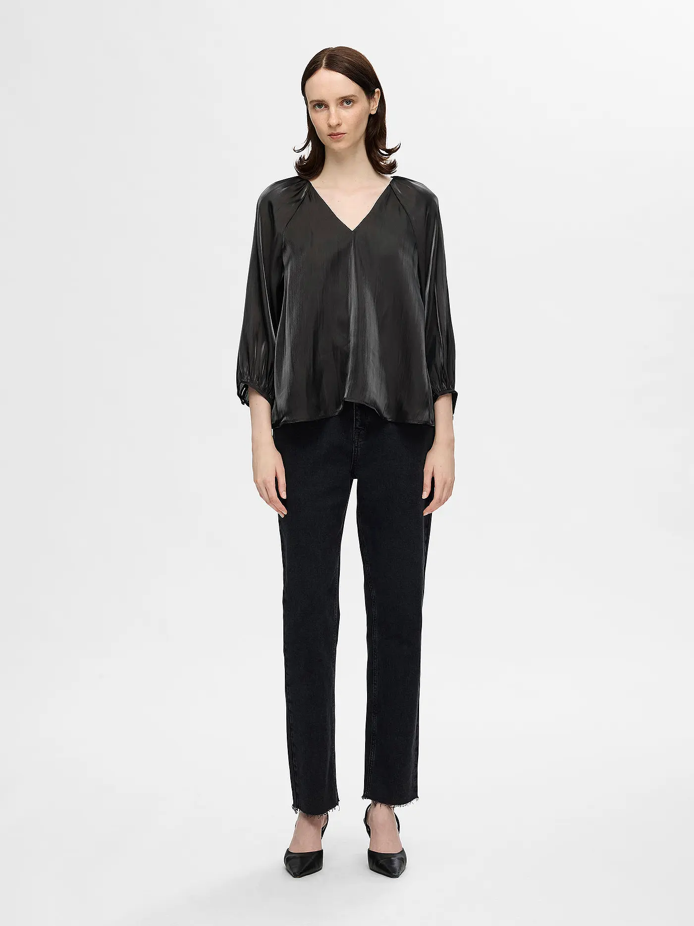 SELECTED FEMME | Bluse SLFARINA  | schwarz