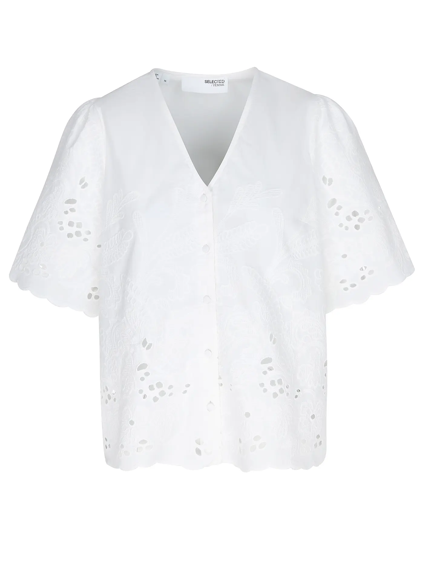 SELECTED FEMME | Bluse SLFDAHLIA BRODERI | weiss