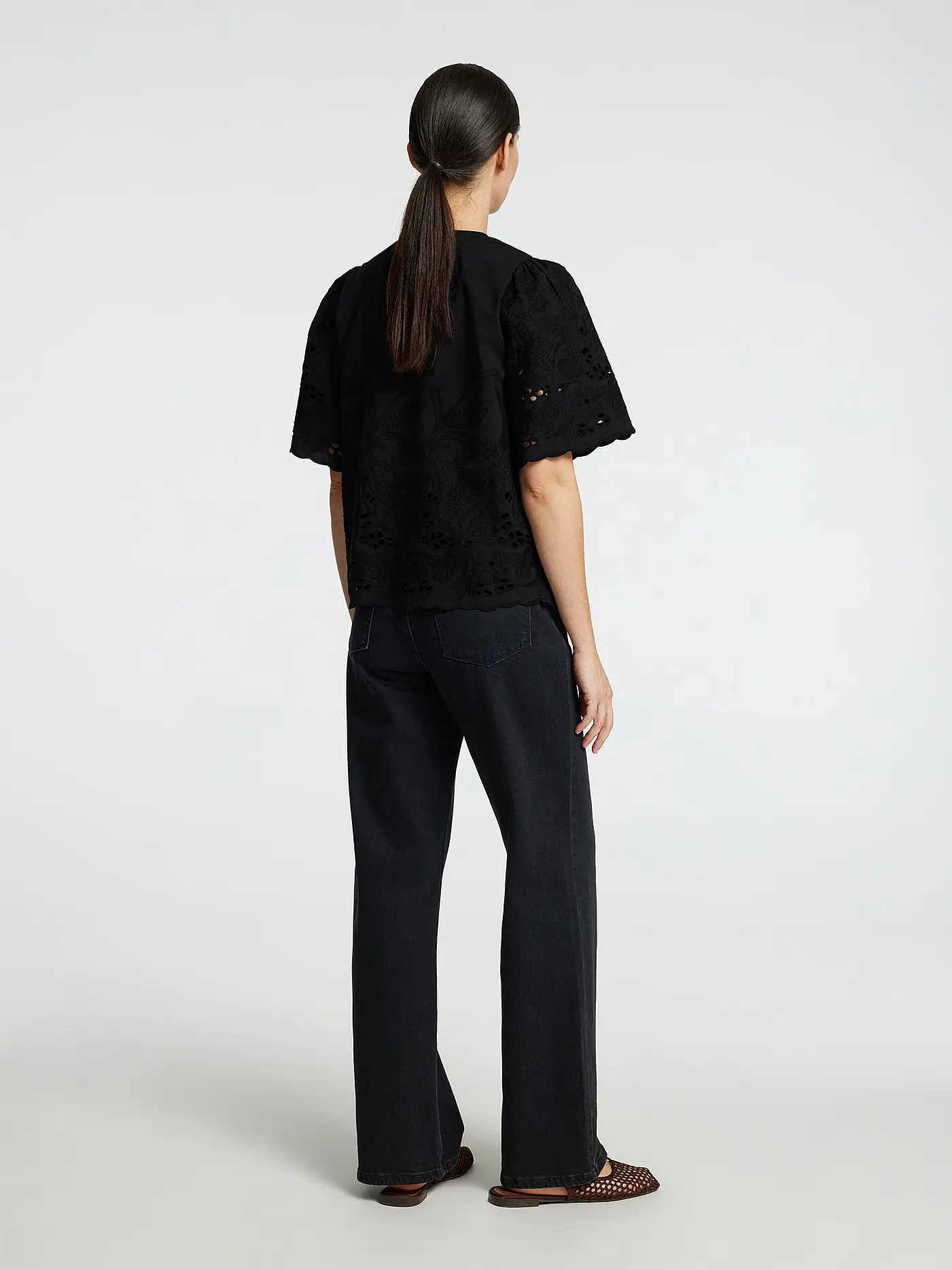 SELECTED FEMME | Bluse SLFDAHLIA BRODERI | schwarz