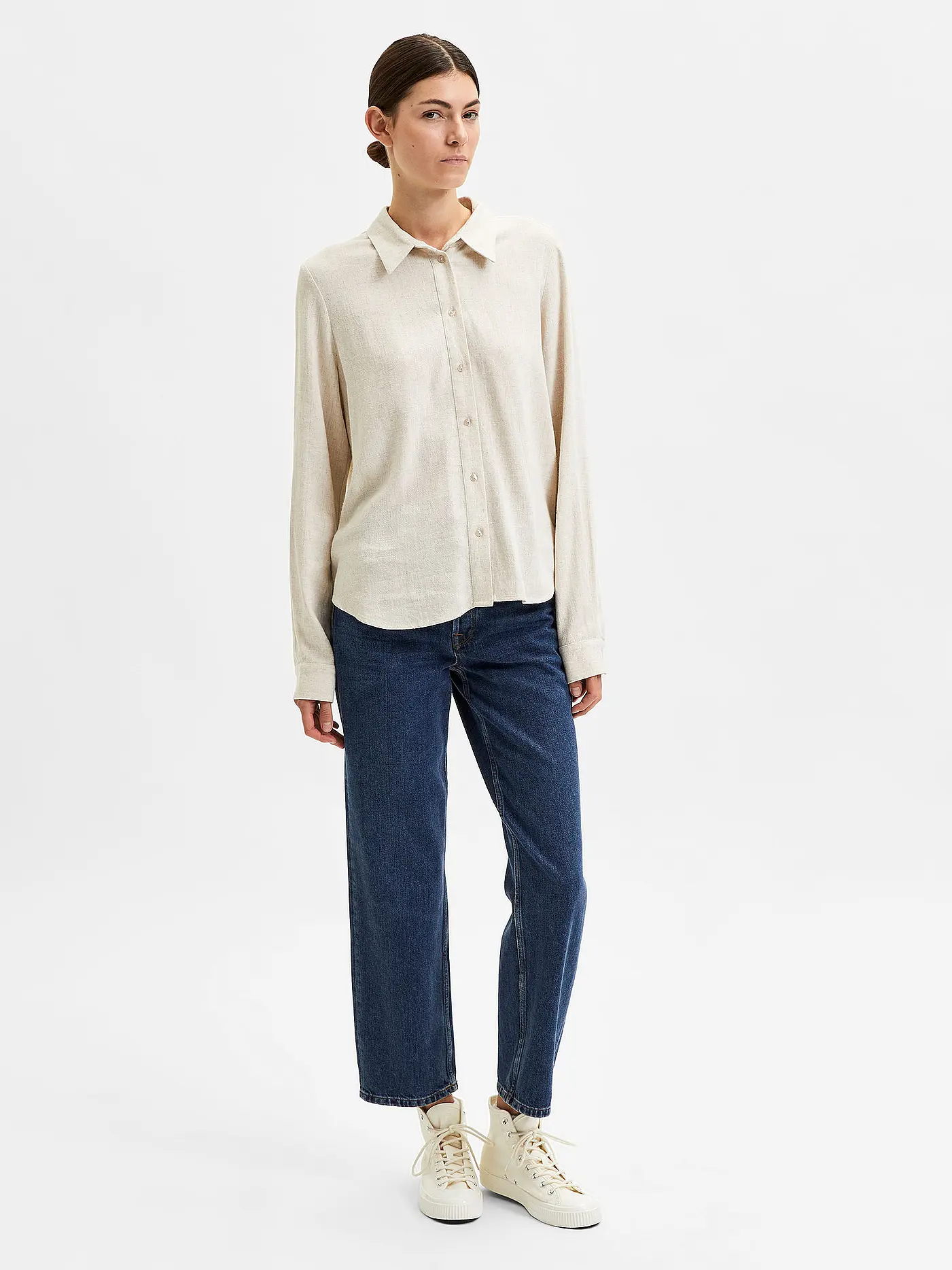 SELECTED FEMME | Bluse SLFVIVA  | creme