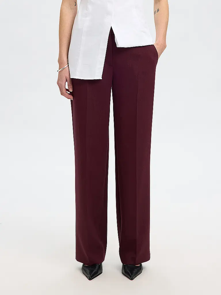 SELECTED FEMME | Businesshose SLFRITA | Dunkelrot