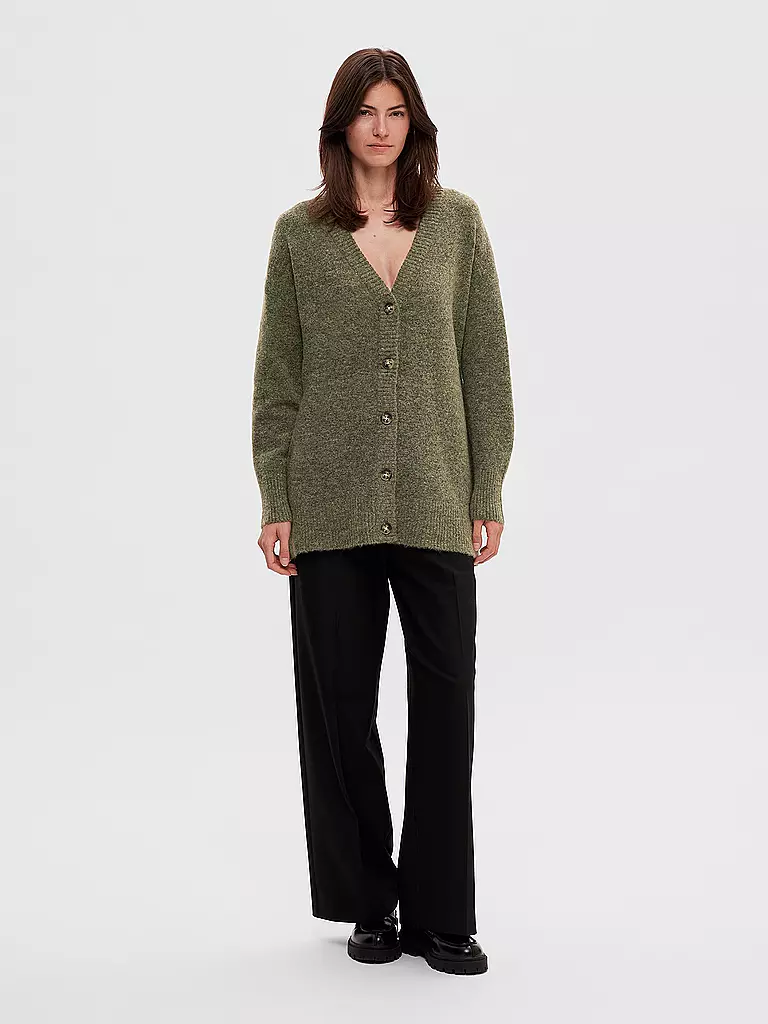 SELECTED FEMME | Cardigan SLFMALINE  | olive