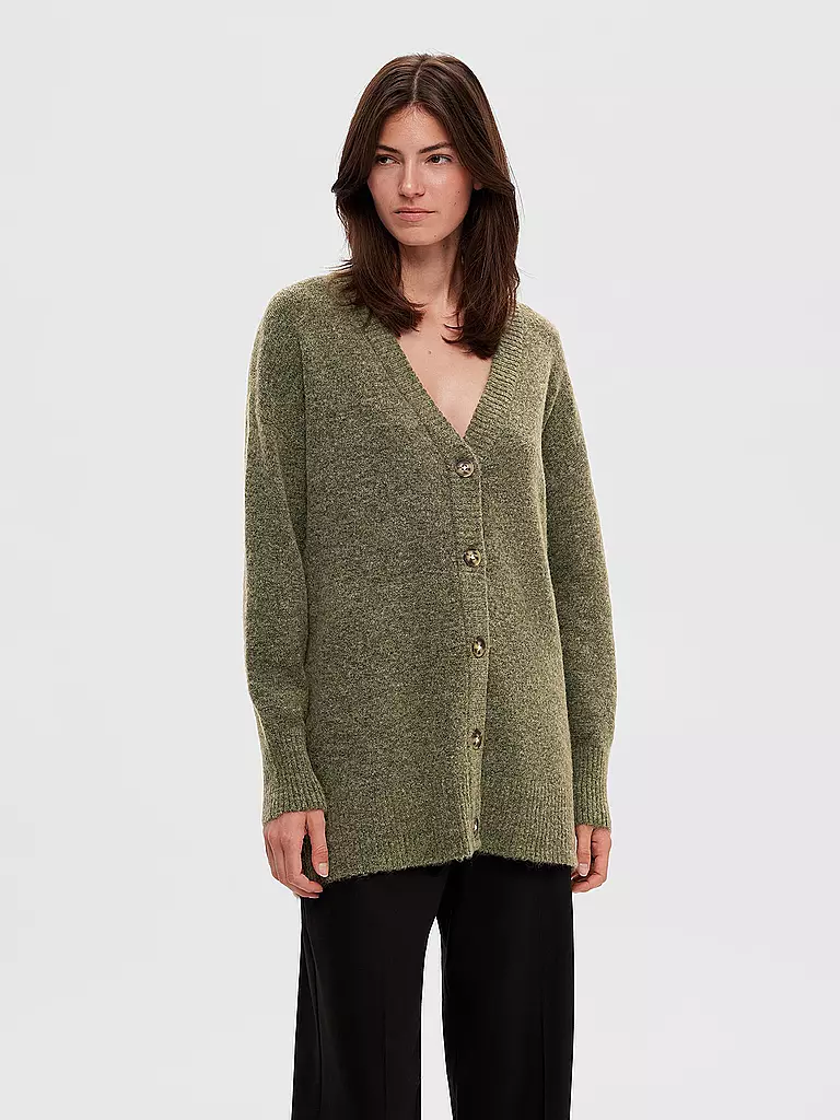 SELECTED FEMME | Cardigan SLFMALINE  | olive