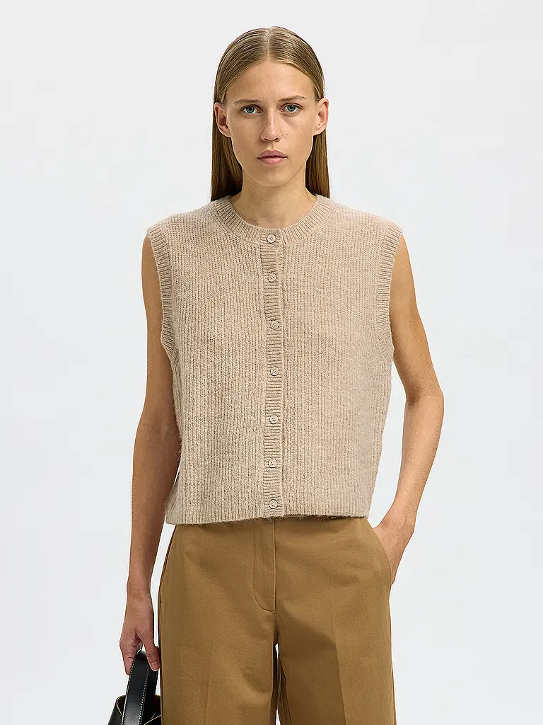 SELECTED FEMME | Gilet SLFLULU  | Creme
