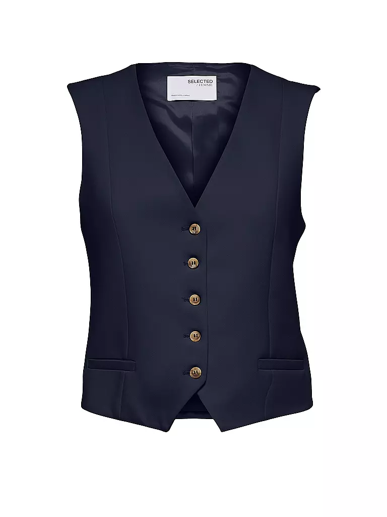 SELECTED FEMME | Gilet SLFRITA | dunkelblau