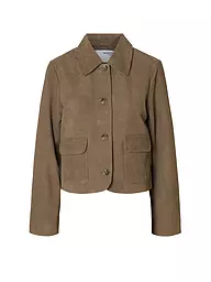 SELECTED FEMME | Lederjacke SLFKAYA SUEDE | braun