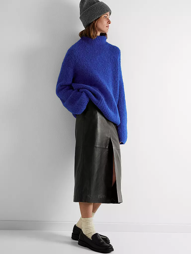 SELECTED FEMME | Lederrock SLFROBI | schwarz