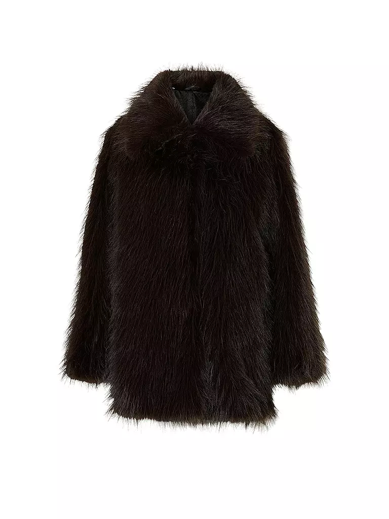 SELECTED FEMME | Mantel in Felloptik SLFBREA  | braun