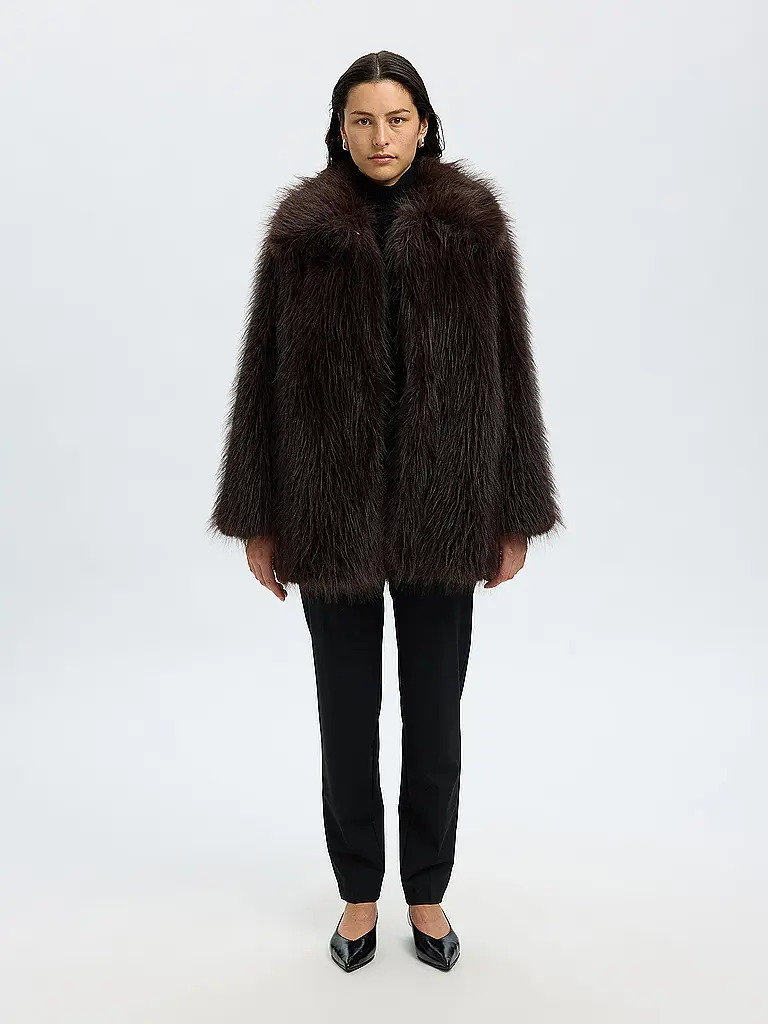 SELECTED FEMME | Mantel in Felloptik SLFBREA | 