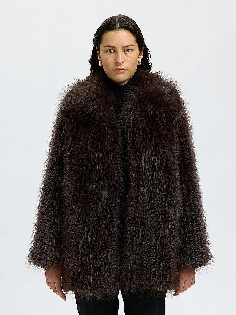 SELECTED FEMME | Mantel in Felloptik SLFBREA | 