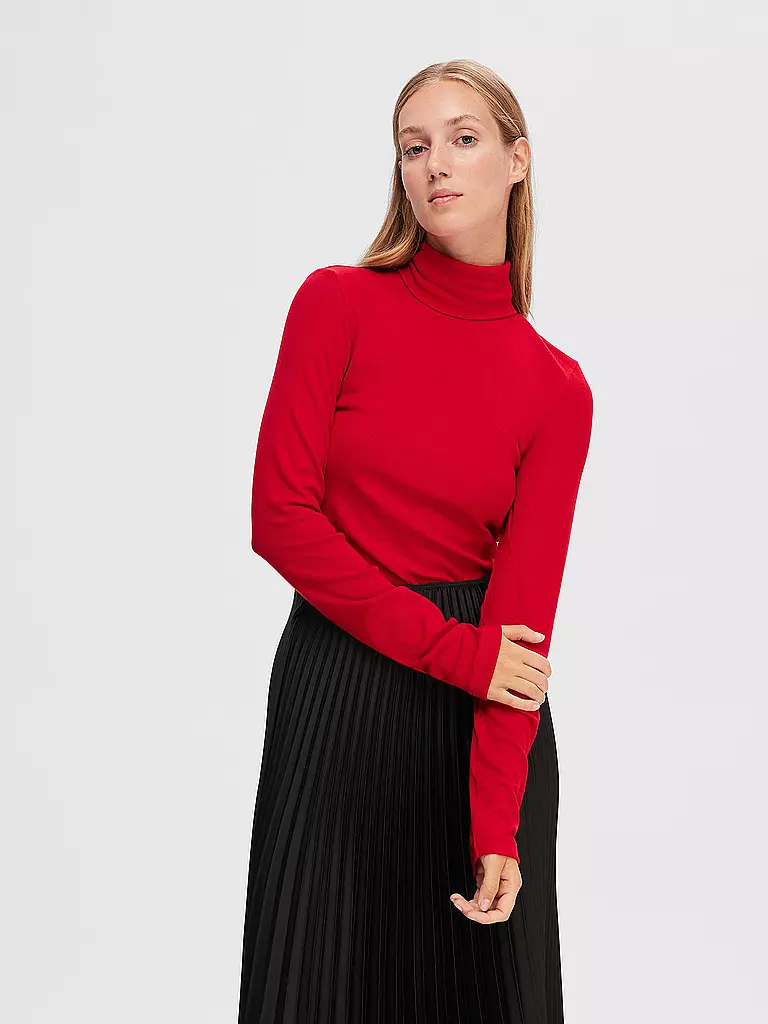 SELECTED FEMME | Rollkragenpullover  SLFWINONA | rot
