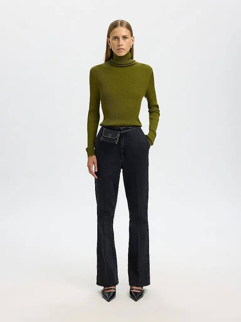 SELECTED FEMME | Rollkragenpullover SLFTHEA  | olive