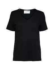 SELECTED FEMME | T-Shirt SLFESSENTIAL | schwarz