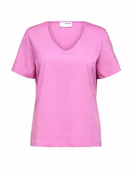 SELECTED FEMME | T-Shirt SLFESSENTIAL | rosa