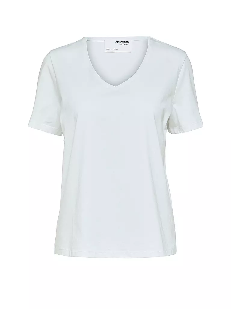 SELECTED FEMME | T-Shirt SLFESSENTIAL | weiss