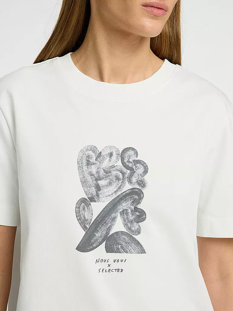 SELECTED FEMME | T-Shirt SLFESSENTIAL | weiss