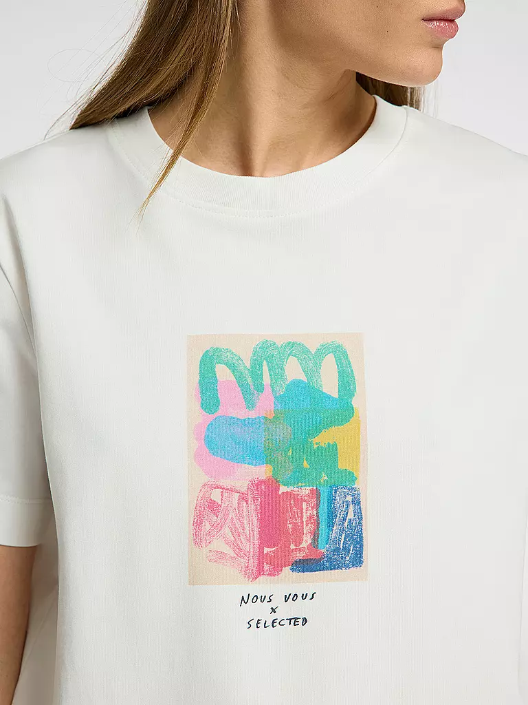 SELECTED FEMME | T-Shirt SLFESSENTIAL | weiss