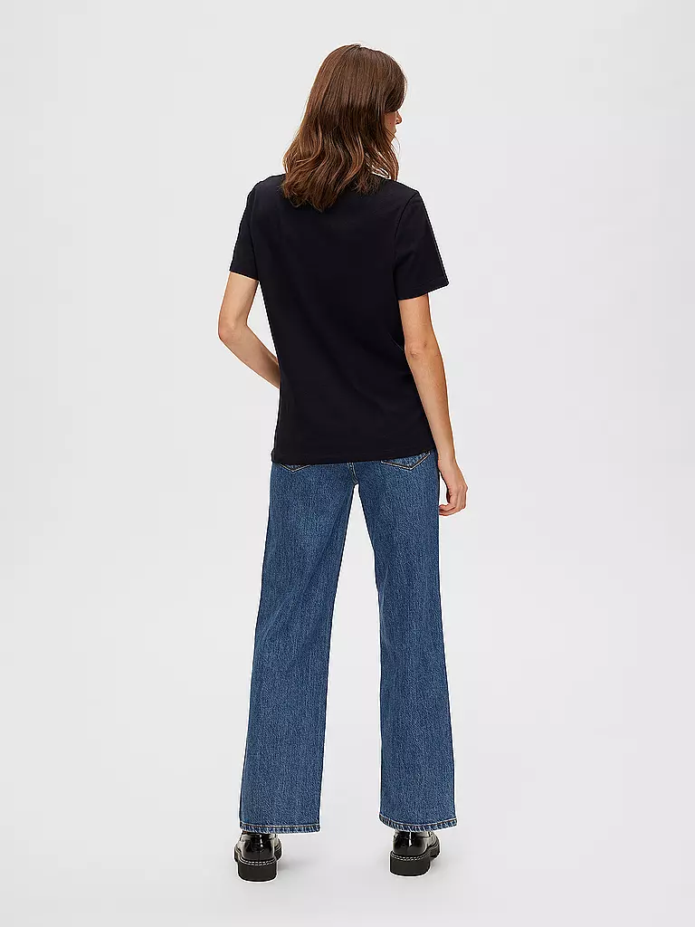 SELECTED FEMME | T-Shirt SLFMYESSENTIAL | schwarz