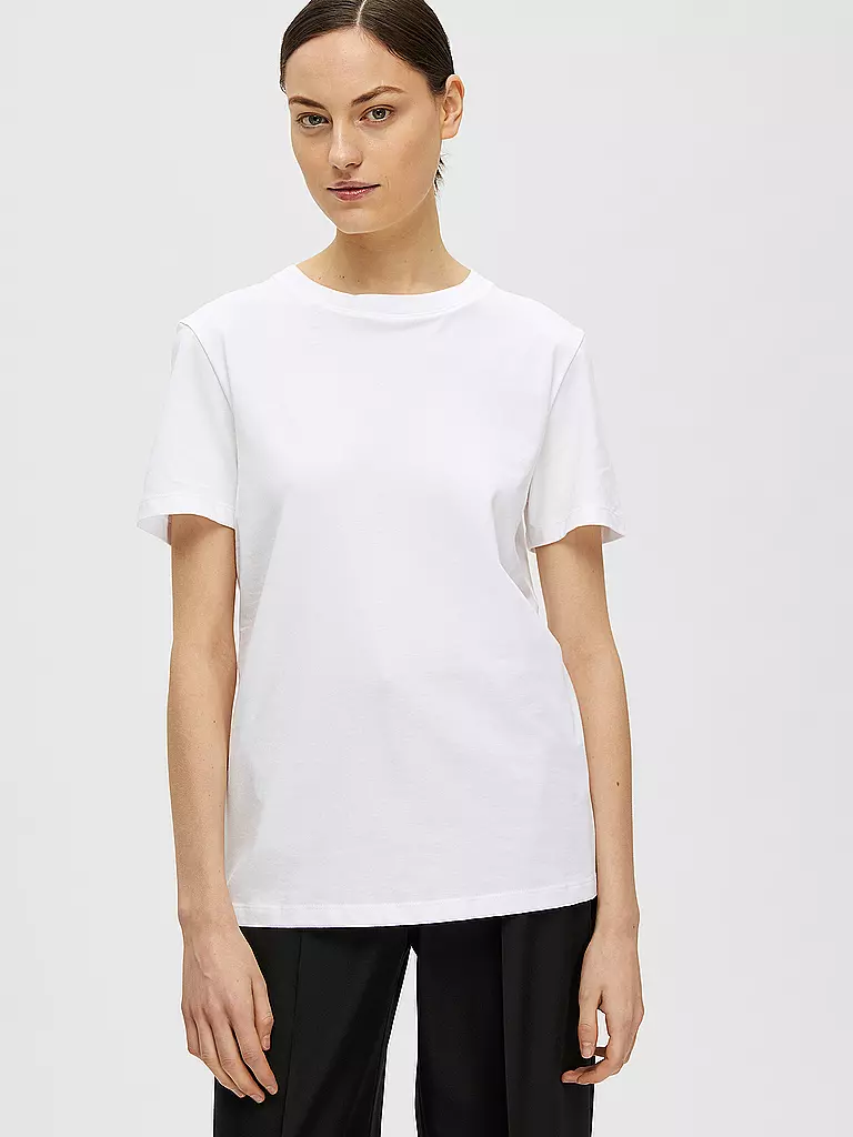 SELECTED FEMME | T-Shirt SLFMYESSENTIAL | weiss