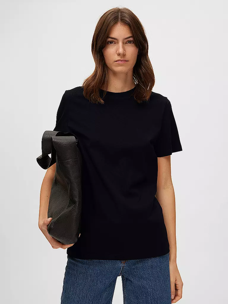 SELECTED FEMME | T-Shirt SLFMYESSENTIAL | schwarz