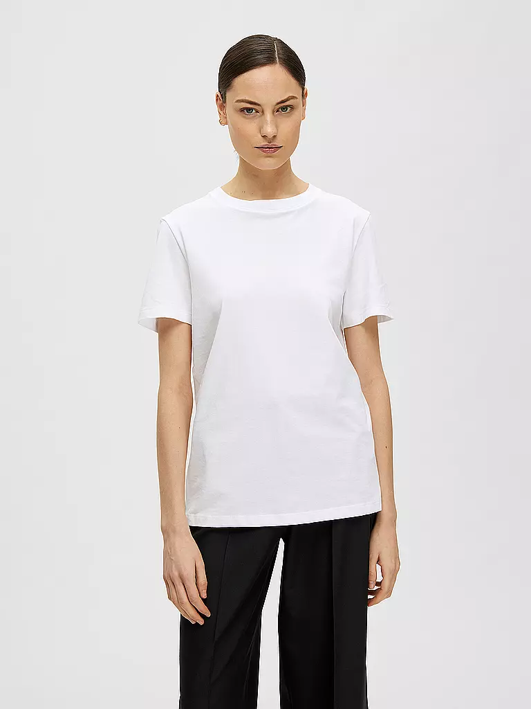 SELECTED FEMME | T-Shirt SLFMYESSENTIAL | weiss