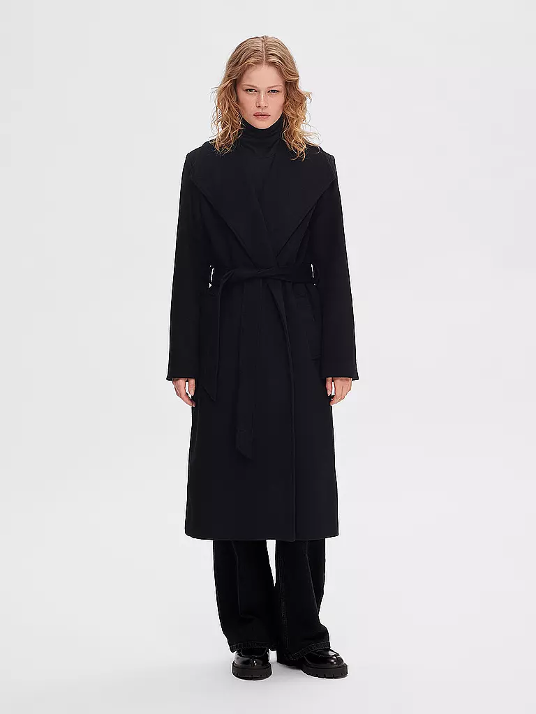 SELECTED FEMME | Wollmantel SLFROSA  | schwarz