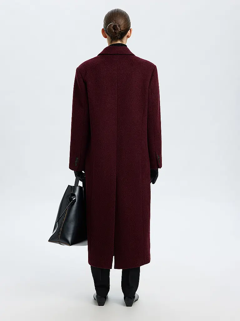 SELECTED FEMME | Wollmantel | dunkelrot