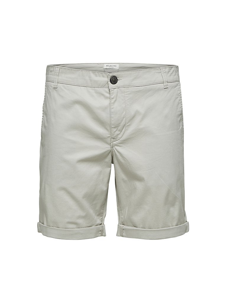 SELECTED Short Straight-Fit SLHPARIS creme | M