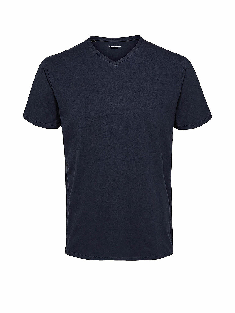 SELECTED T Shirt  SLHNEWPIMA  blau | L
