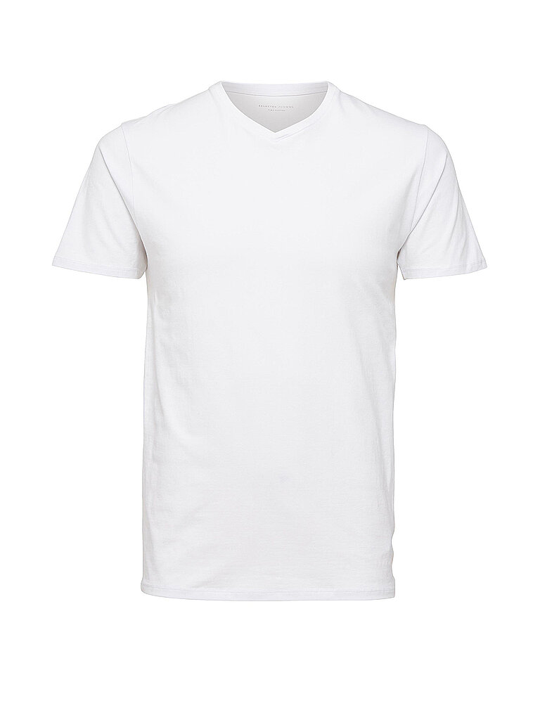 SELECTED T Shirt  SLHNEWPIMA  weiß | M
