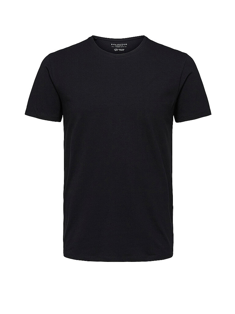 SELECTED T Shirt  SLHNEWPIMA  schwarz | M