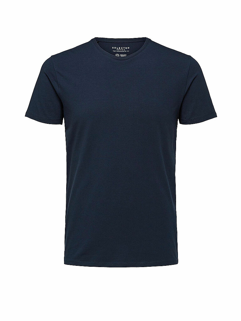 SELECTED T Shirt  SLHNEWPIMA  blau | S