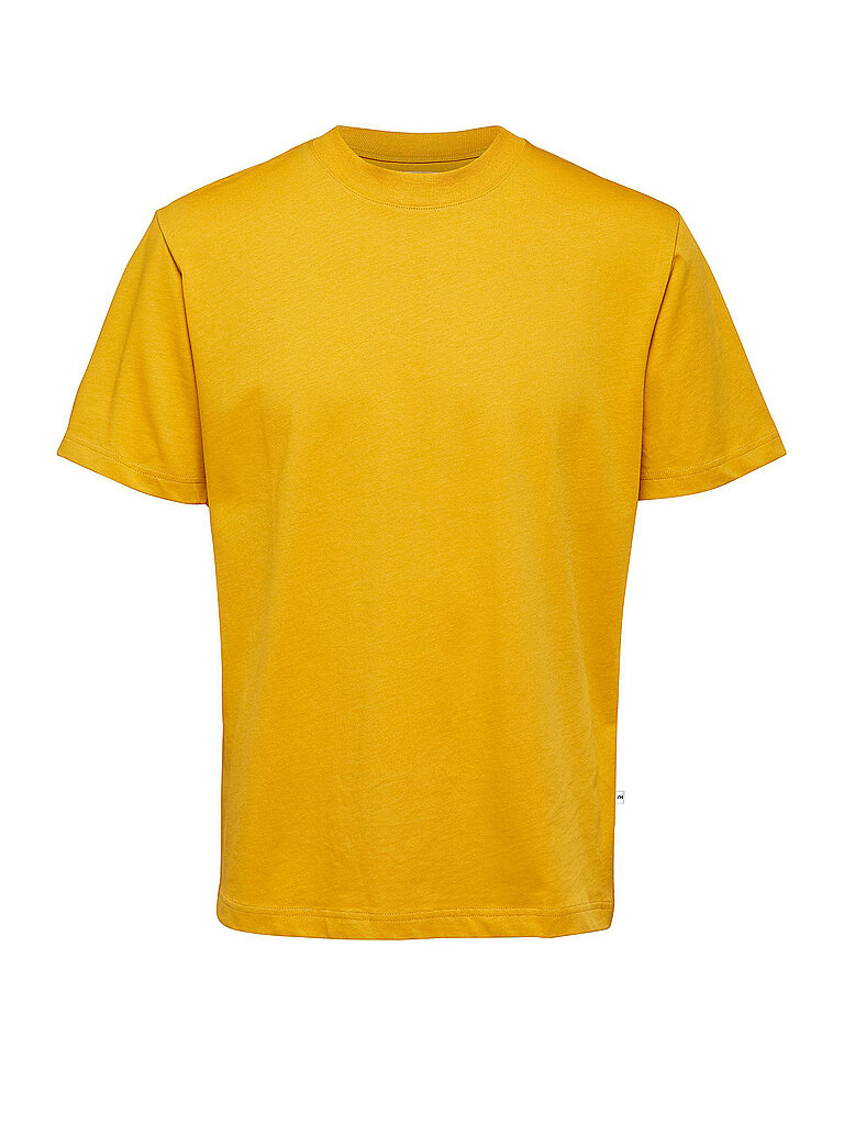 SELECTED T Shirt  SLHRELAXCOLMAN200   gelb | L