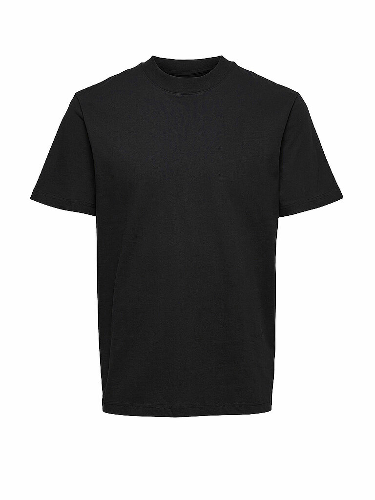 T-Shirt mit geripptem Rundhalsausschnitt Modell RELAXCOLMAN