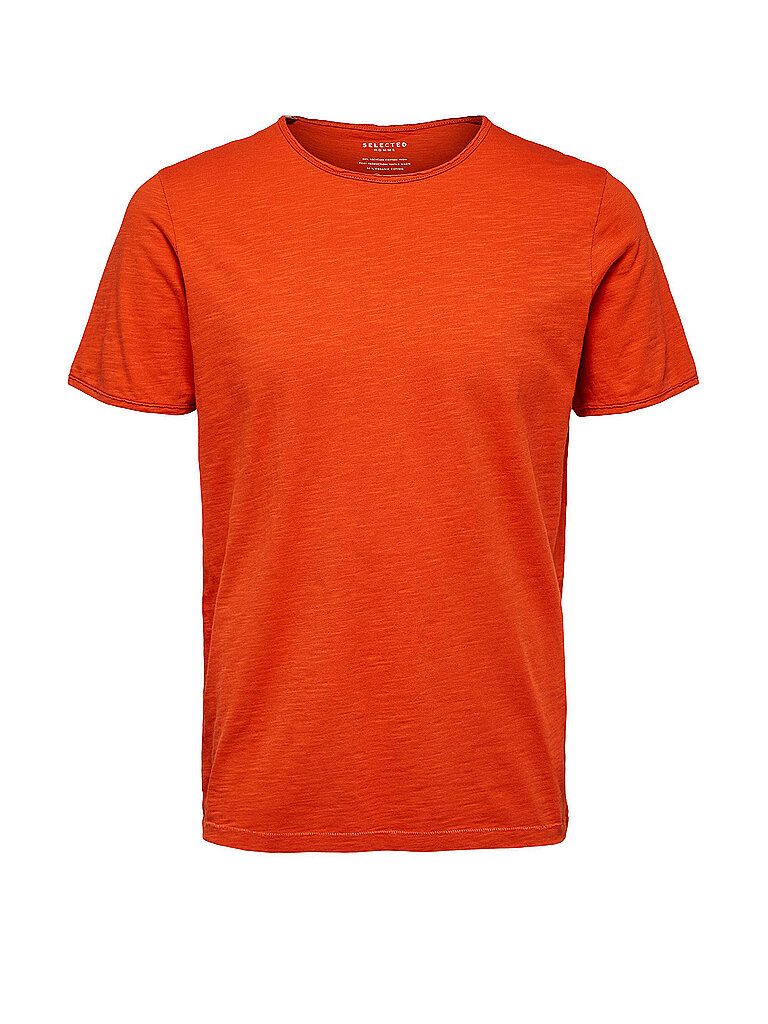 SELECTED T Shirt  SLHMORGEN  orange | L