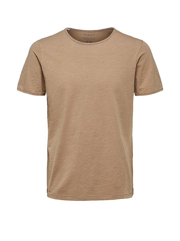 SELECTED T Shirt  SLHMORGEN  beige | L