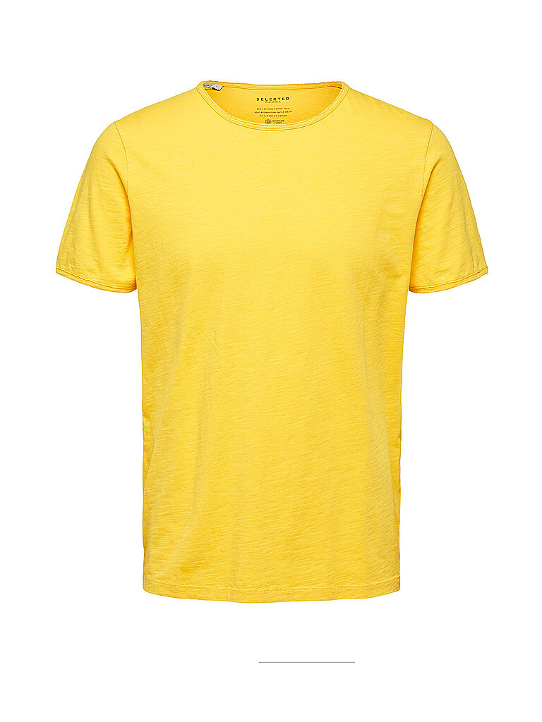 SELECTED T Shirt  SLHMORGEN  gelb | L