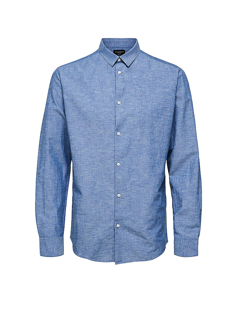 SELECTED Hemd Regular Fit SLHSLIMNEW blau | L