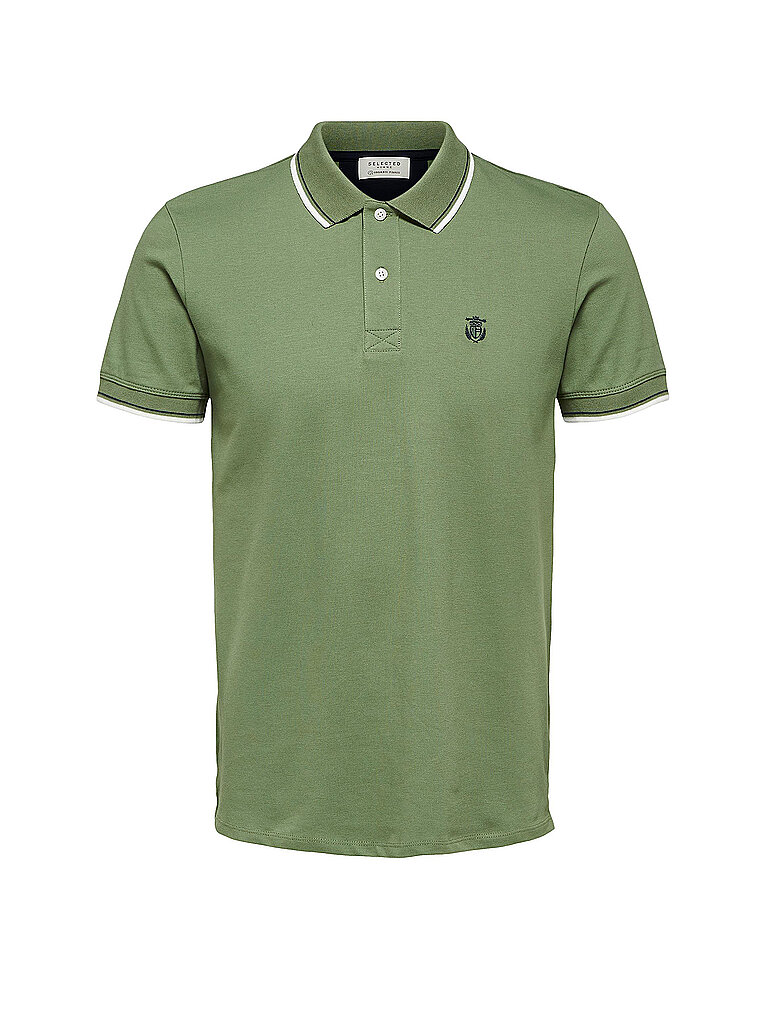 SELECTED Poloshirt grün | M