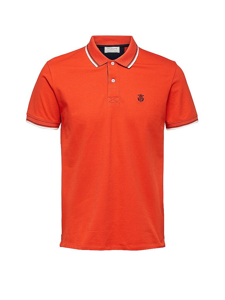 SELECTED Poloshirt orange | L