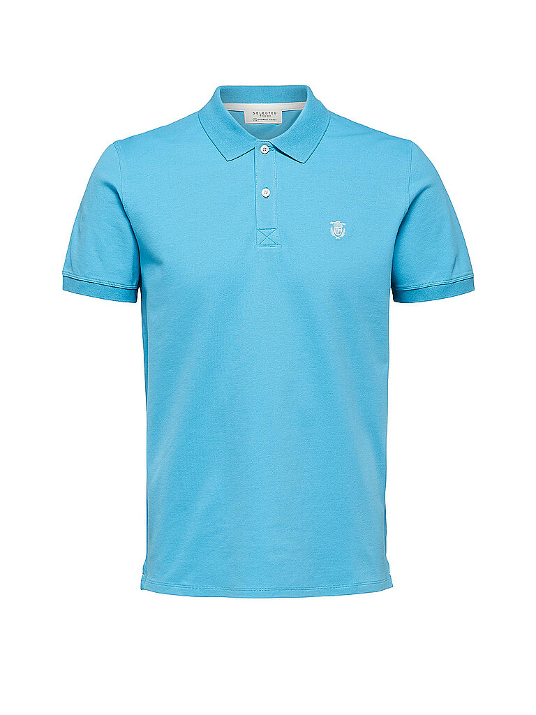 SELECTED Poloshirt SLHARO blau | L
