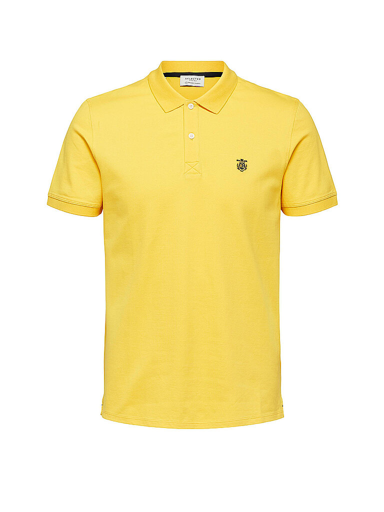 SELECTED Poloshirt SLHARO gelb | L