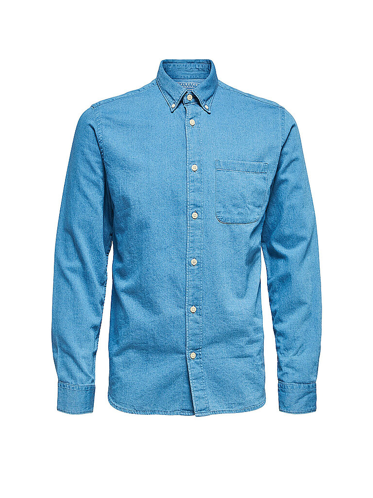 SELECTED Jeanshemd SLHREGRICK blau | L